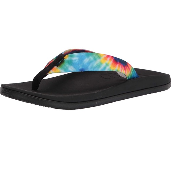 Chaco Mens Tie Dye Flip Flop Sandals Chillos NWT 10 - Picture 2 of 8